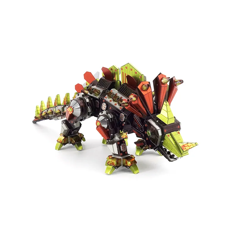 

Piececool Metal Puzzle Glue-free DIY Assembled Model Glue-free 3D Jigsaw Color Dinosaur Locke Mech