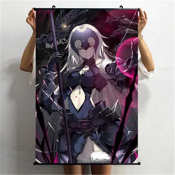 

Fate /Grand Order Joan of Arc Poster Cloth Waterproof Scroll Painting Action Figure Model Decorative Painting X2560