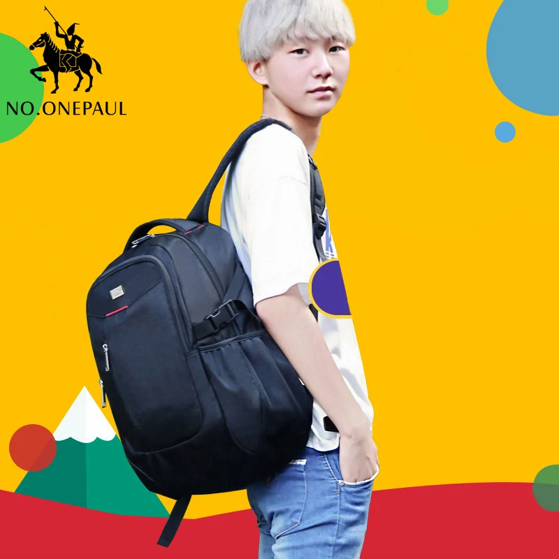 NO.ONEPAUL, мужской повседневный школьный рюкзак для ноутбука, модный рюкзак для путешествий, мужской повседневный водонепроницаемый рюкзак с интерфейсом USB, сумка для женщин, сумки