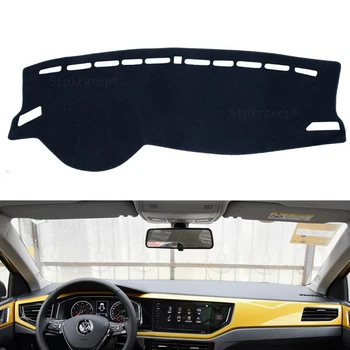 

for VW POLO MK6 2018-2020 AW Dashboard Cover Sun Shade Non-slip Dash Mat Pad Carpet Car Stickers Interior Accessories
