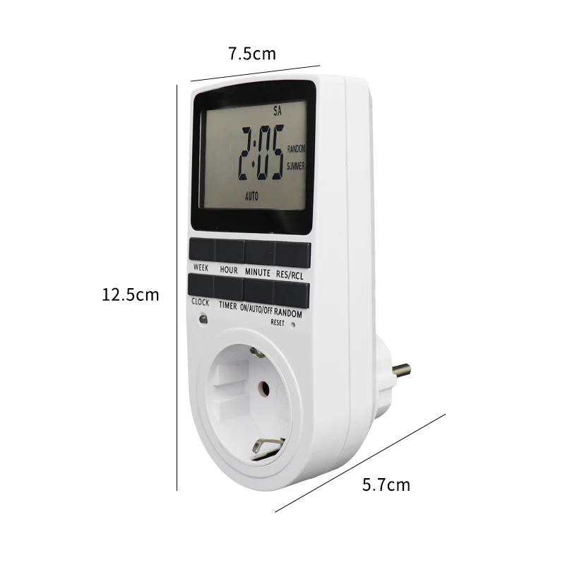 Elektronische Digitale Timer Schakelaar 24 Uur Cyclische Eu Uk Au Ons Br Fr Plug Keuken Timer Outlet Programmeerbare Timing Socket 220V