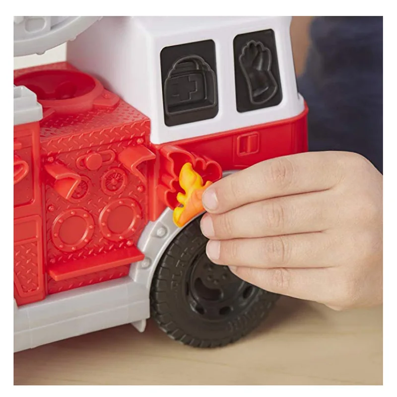Play Doh Play-Doh цветная глина серии дорожного движения пожарная машина Пластилин для детей игрушки E6103