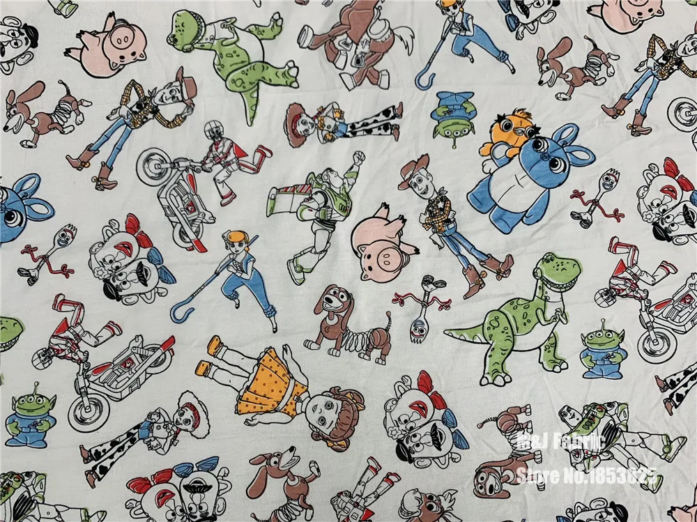 50X180 м мальчик игрушка вязанная хлопчатобумажная ткань пэчворк DIY Детская одежда материал шитье футболка простыни куртка