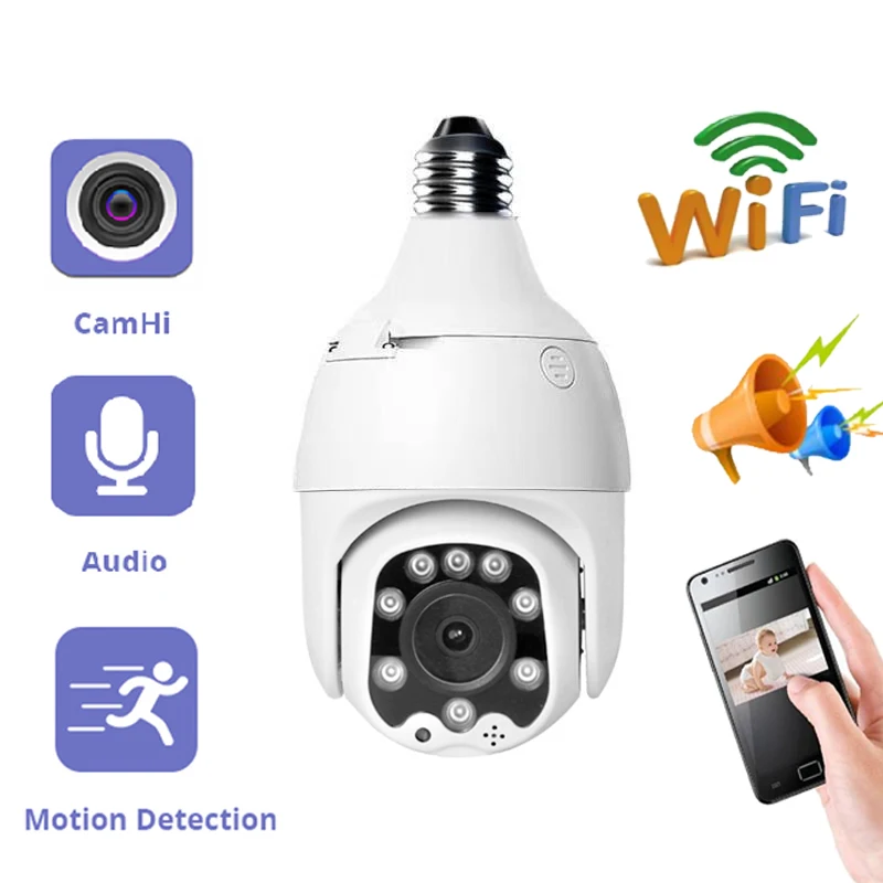 5-кратный зум Mini Camhi 2MP IP Wi-Fi PTZ камера Внутренняя беспроводная безопасность
