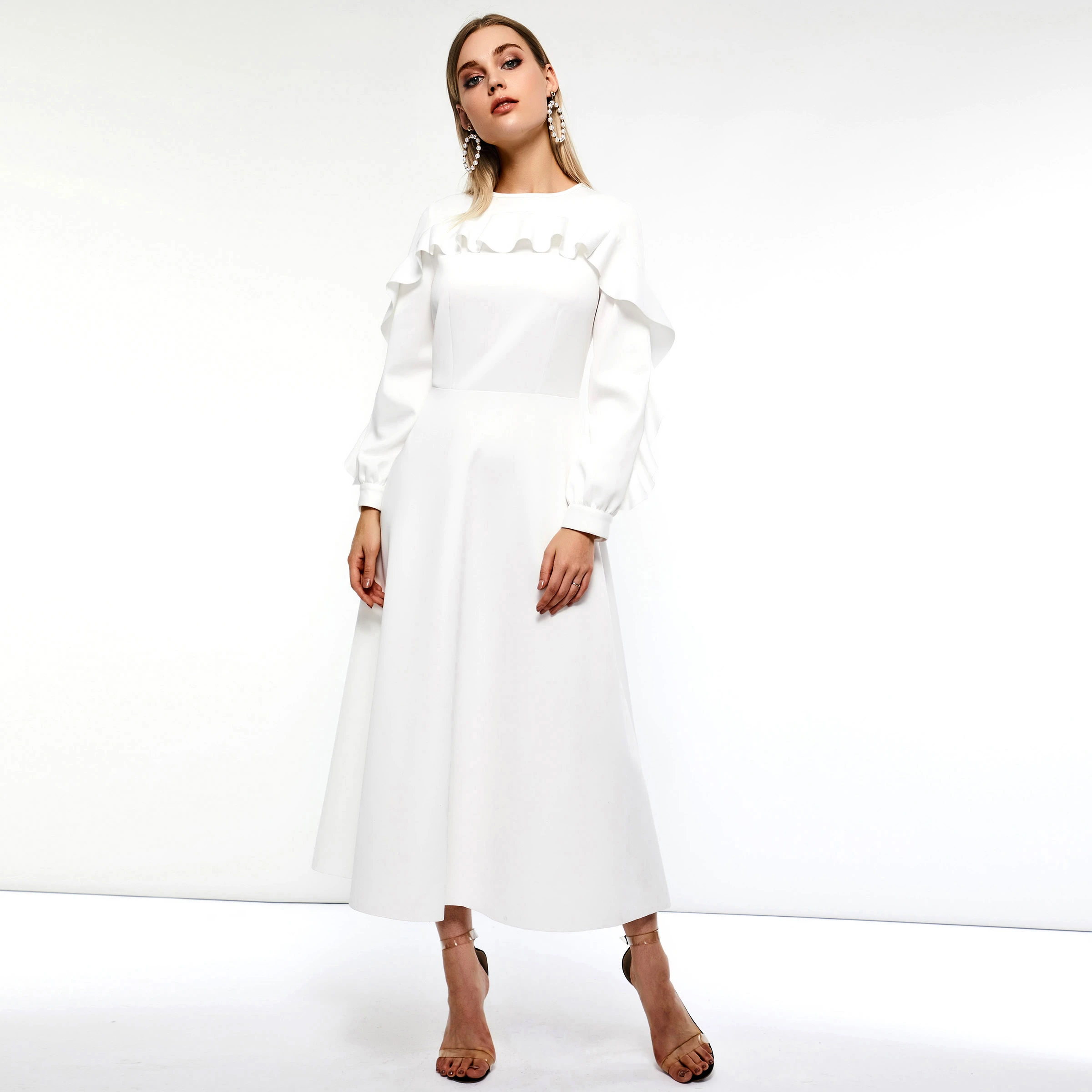 Pure white maxi dress Clearance
