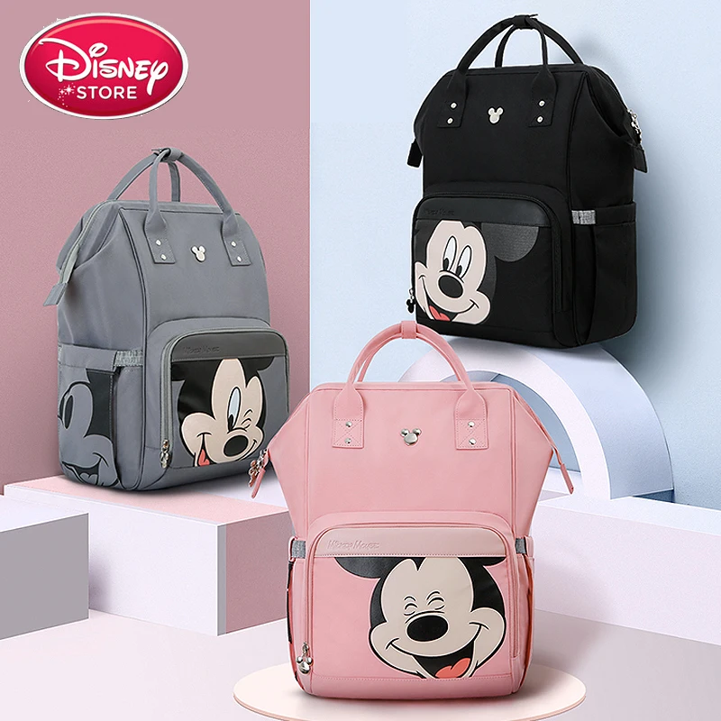 Disney Mickey Mouse модная сумка для мам и Большая вместительная USB малышей дорожный