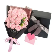 HVAYI 18 шт. креативное ароматизированное мыло цветок розы Букет мыльные цветы пенная коробка Рождество Свадьба День Святого Валентина подарок на день рождения Декор