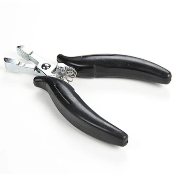 

Stainless Steel Hair Pliers Keratin Human Hair Extension Micro-Ring Pliers Pre-Bonded Pliers for Application Nail U Tip