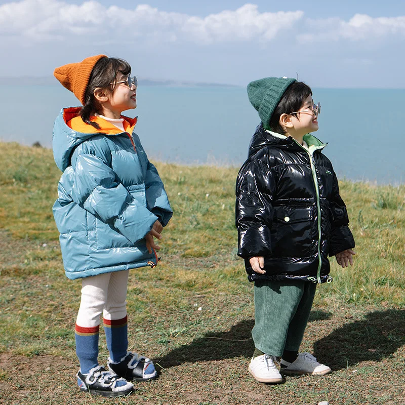 

Children Winter Fleece Outdoor Jackets for Boys Hooded Warm Kids boys girls Outerwear Windbreaker Autumn Casual Coats Clothing