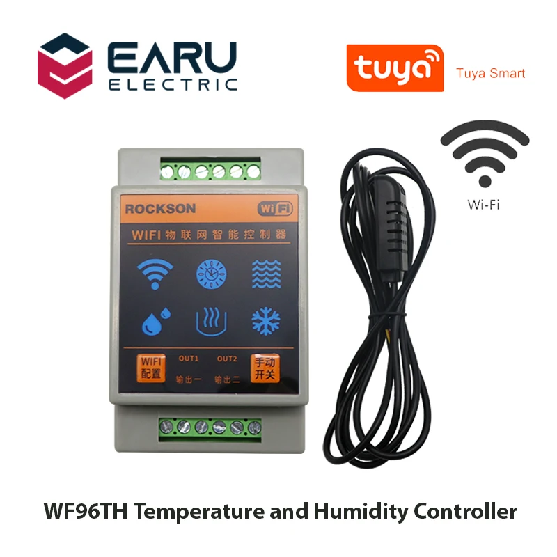 温度と湿度のサーモスタットデジタル温度コントローラーエアコン冷却タイマースマートライフアプリケーション