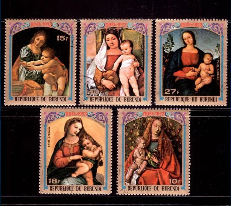

5 pcs set Burundi 1973 Post Stamps Postage Collection