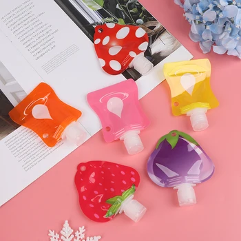 

5pcs Empty Plastic Soft tube Lotion Bottles Squeeze Cosmetic Sample Containers Travel Liquid Fill Vials