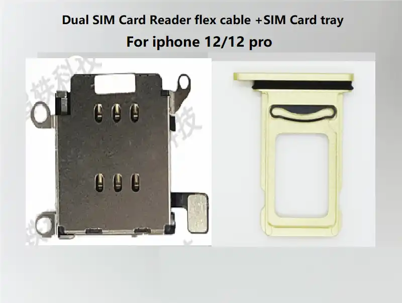 Dual Sim Card Reader Connector Flex Cable Tray Slot Holder Aliexpress