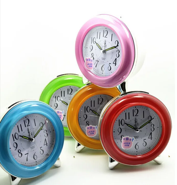 

Arctic Super Quiet Little Alarm Clock Fashion And Personality Lazy Alarm Clock Night Light Children Bedside Desk Clock 3566