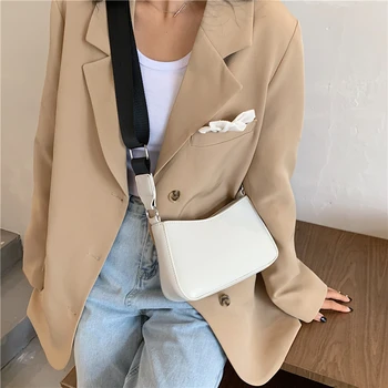 

Small PU Leather Underarm Bag For Women 2020 Trend Bag Chain Shoulder Handbags Female Travel Branded Hand Bag Crossbody Bags
