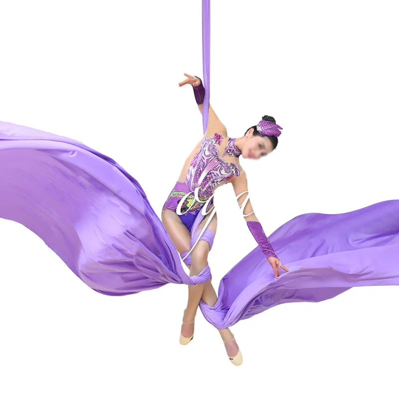 Permalink to PRIOR FITNESS DIY 18Meters Yoga Aerial Silks Fabric for Acrobatic Flying Dance yoga swing trapeze inversion fly air therapy