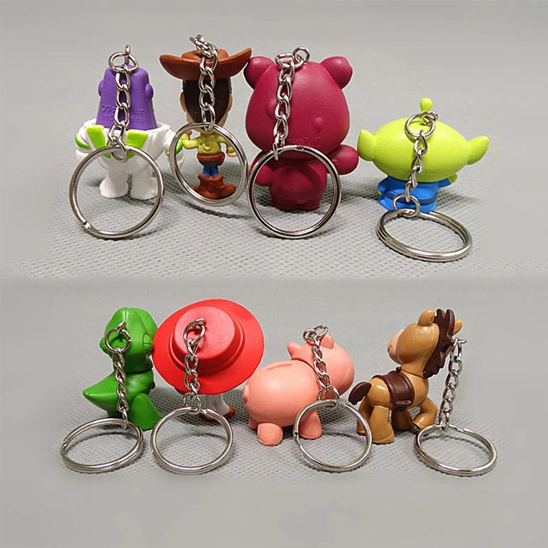 Игрушки Storyyy 4 Woody Buzz Lightyear 8 шт./компл. ПВХ фигурка Jessie Alien кольцо для ключей игрушки