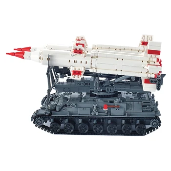 

1469Pcs DIY Small Particle Military Series Building Block Model Puzzle Assemble Toy SA-4 GANEF Missile Tank