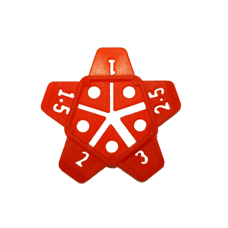 50pcs Tile Leveling System Five Size in One Removable Wall Tiles Gap Locator Can Reuse Cross Floor Construction Tools 1mm-3mm tile spacers tile leveling clips tile leveling tools