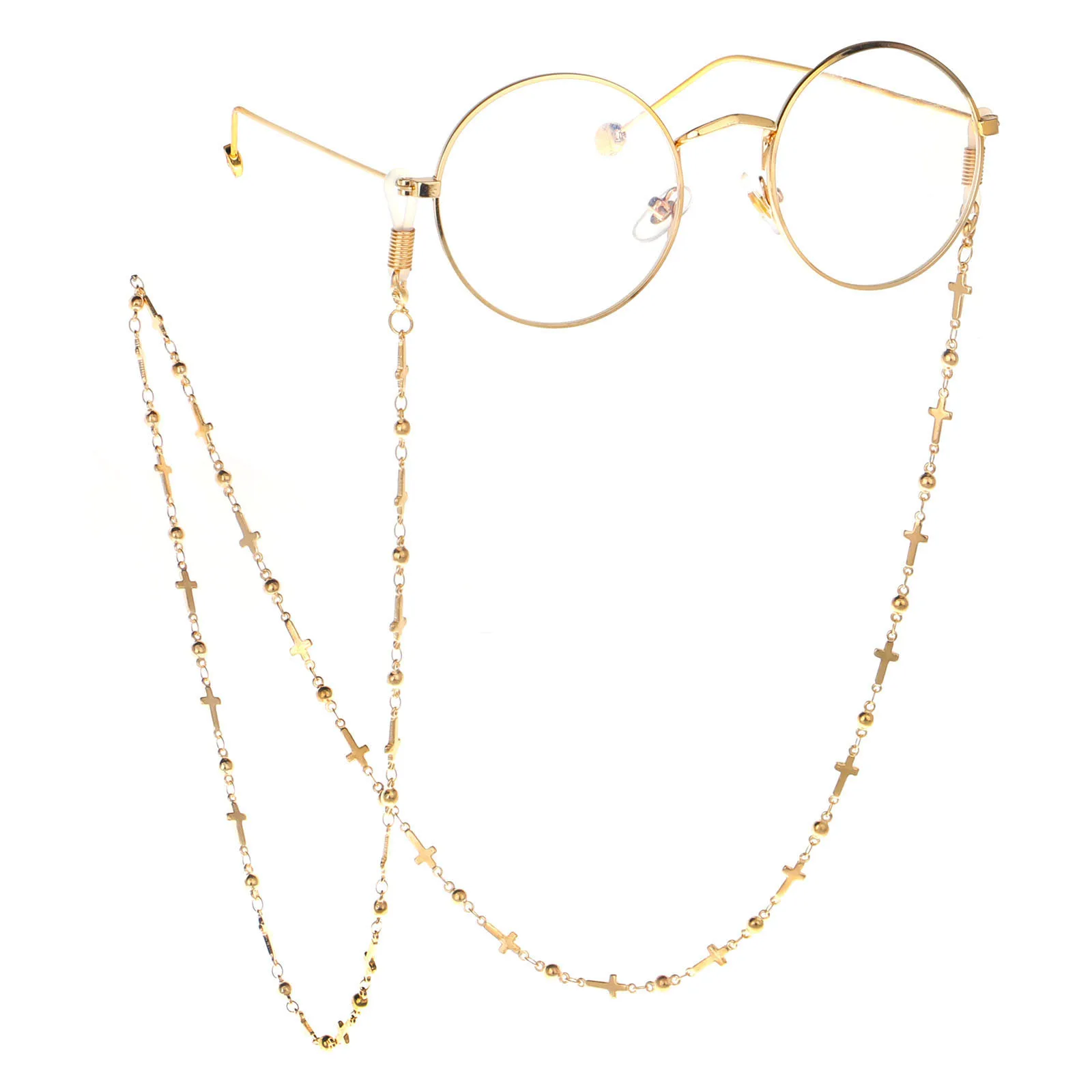 

AliExpress EBay Heat-Style Simple Entirely Handmade Copper Cross jia zhu Glasses Chain