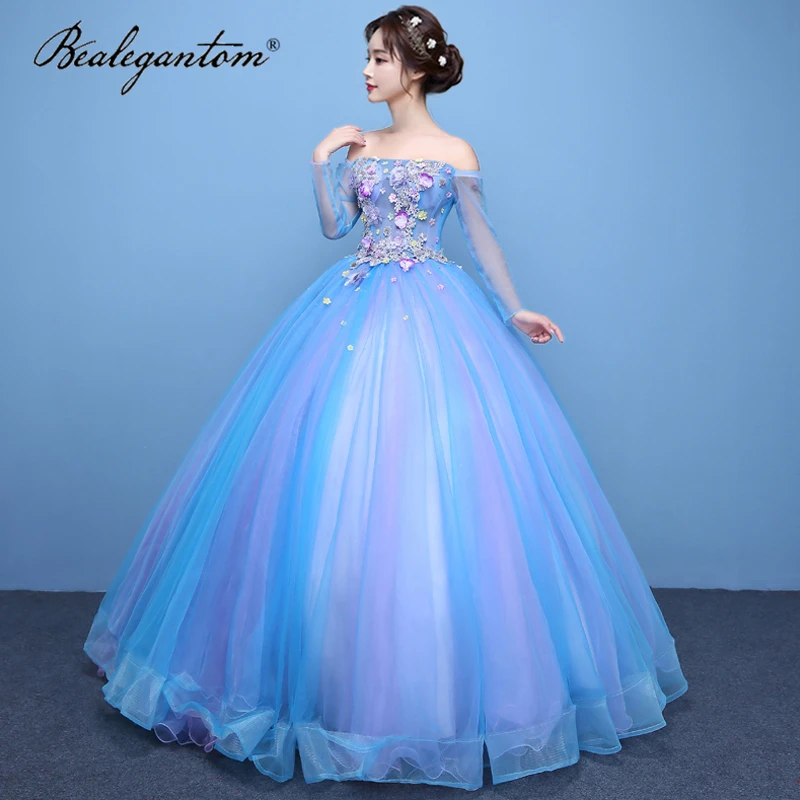 Женское бальное платье с длинным рукавом на возраст 15 лет |