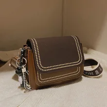 

Fashion Kawaii Trendyol Panelled Suede Bags For Girls Leather Saddle Shoulder Designer Black Small Crossbody Travel Bolso Mujer