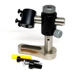 Suporte ajustável de 2 eixos para lanterna, módulo de laser de 16mm 17mm com braçadeira e dissipador de calor, 17.5mm