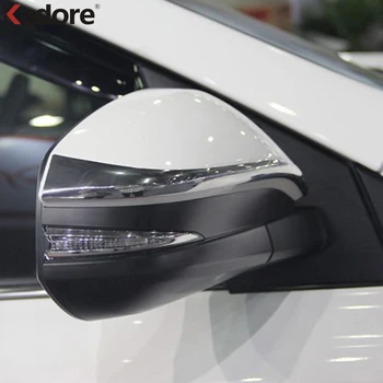 

For Toyota RAV4 RAV 4 2014 2015 2016 2017 ABS Chrome Side Door Rear View Rearview Mirror Cover Trim Strips Exterior Accessories