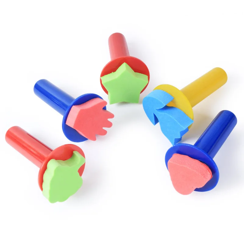 

5pc/pack EVA Colorful Children Baby Educational Drawing Toys Set for Baby Kids Drawing Brush Set Christmas Birthday Fun Gifts
