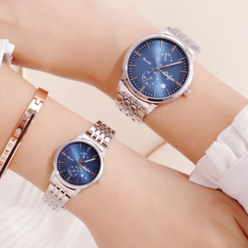 

Olive Fashion Quartz Watch Men Women's Calendar Waterproof COUPLE'S Watch Watch
