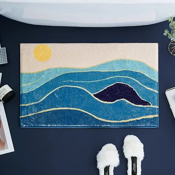 

Water-absorbent floor mat bathroom door household foot mat door mat toilet toilet carpet bathroom anti-slip mat