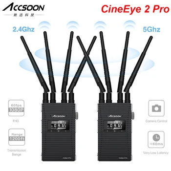 

ACCSOON CineEye 2 Pro 2.4Ghz/5Ghz Dual-Band Wireless Transmission 1080P 60fps 60ms Ultra Low Latency 350m Transmission Range