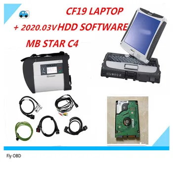 

Top MB Star SD C4 full set with Latest Version Software HDD+laptop CF19 MB STAR C4 diagnosis compact 4 dianostic tool