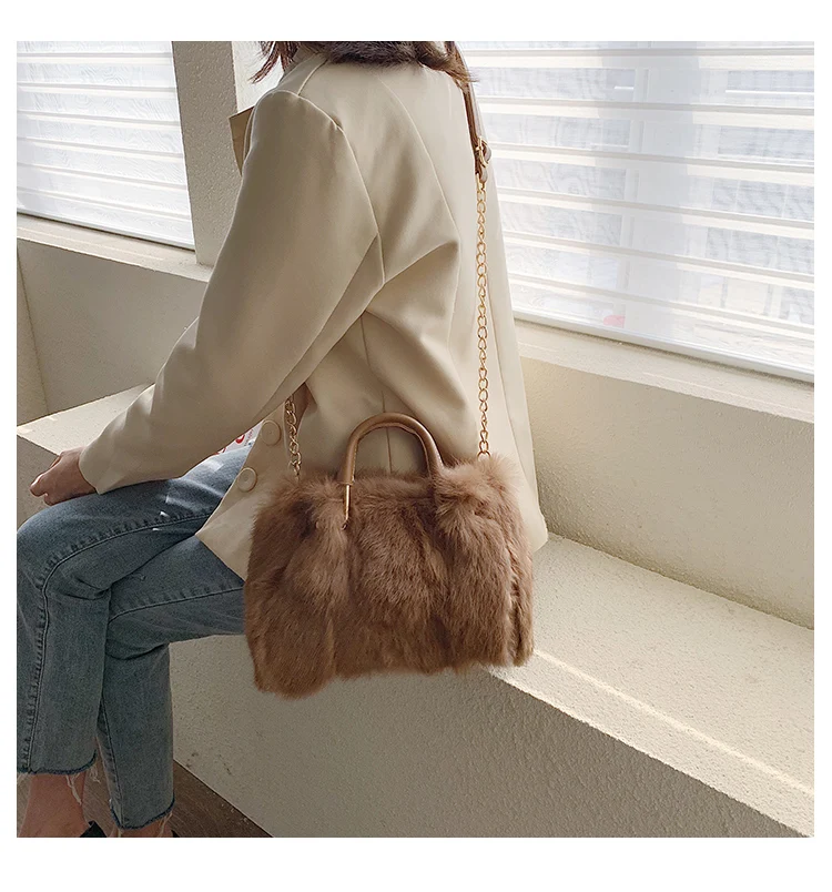 OLOEY Hairy Bag, новинка, Корейская версия, женская сумка, модная плюшевая сумка, женская сумка через плечо, сумка-мессенджер, Женская квадратная посылка