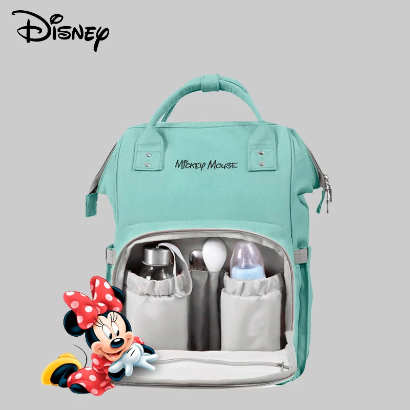 Сумка для подгузников Disney Minnie Mickey дорожная сумка детских колясок рюкзак ухода за