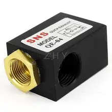 19 мм Резьбовая труба Пневматический быстрый клапан управления выхлопом QE-04 черный