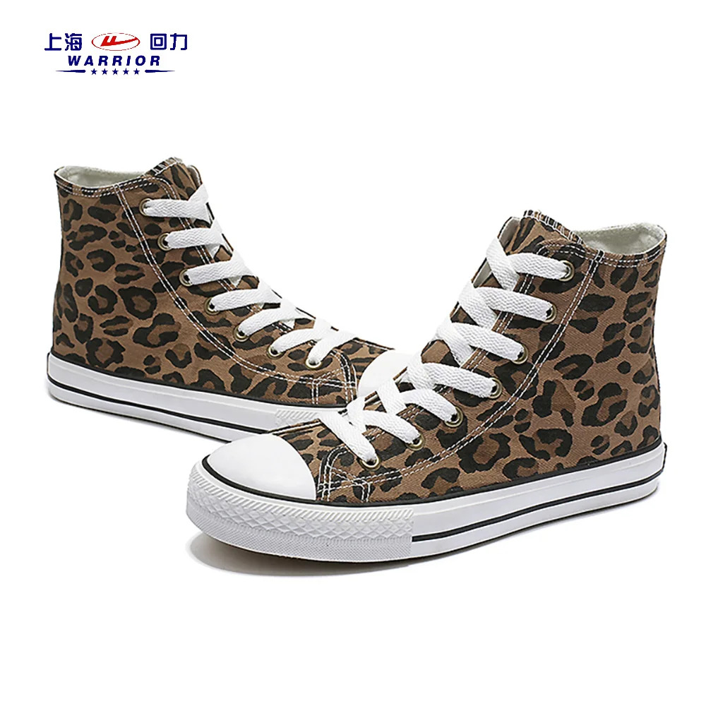 leopard print canvas shoes