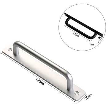 

For Sliding Barn Window Home Drawer Aluminium Alloy Gate Garage Shed Closet Hardware Door Pull Handle Multifunction Cabinet
