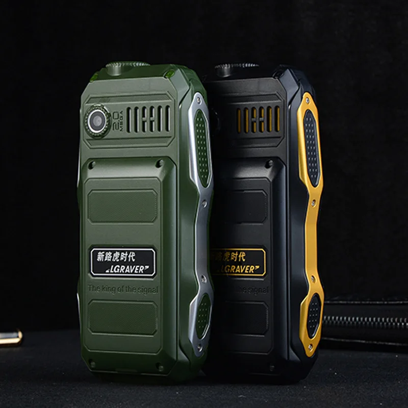 

New Land Rover K968D Military Triple Protection Power PA High Clear Screen Affection Dial Voice King Elderly Power Bank Mobile P