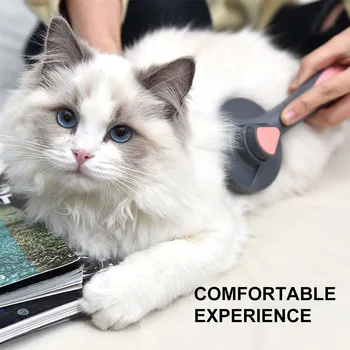 

Pet Comb Self Cleaning Brush Universal Dogs Cats Grooming Brush Fur Cleaning Short And Medium Pets Hair Removal Comb Accessories