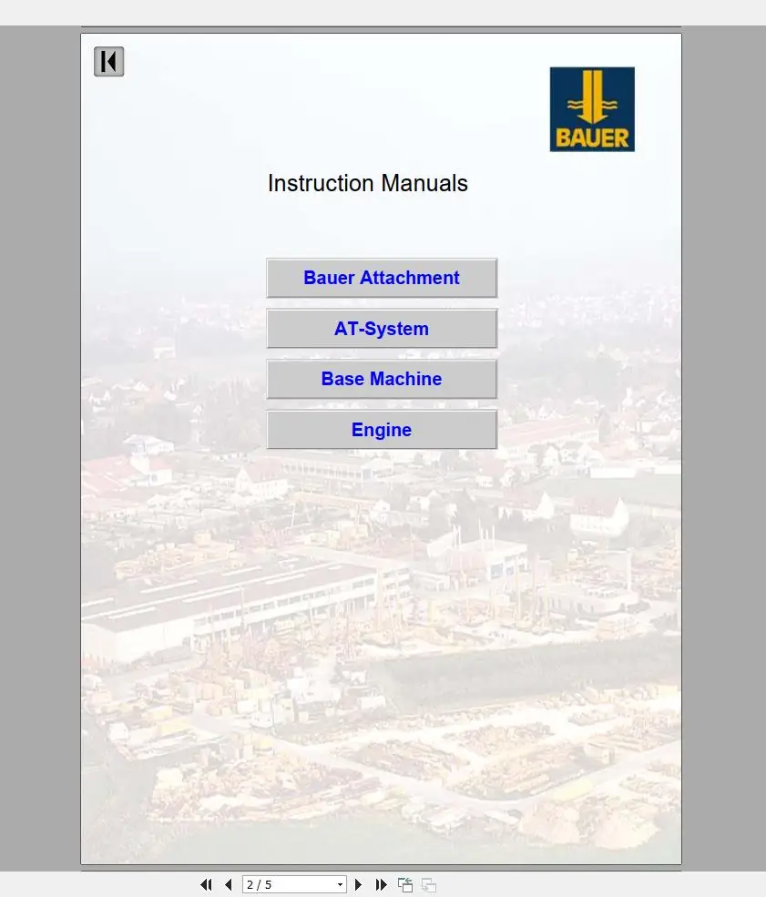 Bauer Foundation Machine Service Manual Инструкция схематическое руководство|ПО| |