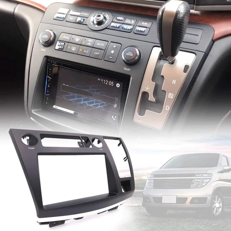 Автомобильная Радио Переходная приборная панель пластина для Nissan Elgrand(E51) 2002-2010 Dvd Cd панель накладка рамка консоль