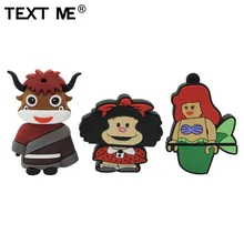 Флеш-накопитель usb 2,0 с милым рисунком русалки быка дьявола, 4 ГБ, 8 ГБ, 16 ГБ, 32 ГБ, 64 ГБ, подарок