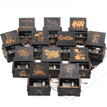 Новая мода Красный жемчуг Дракона Игра престолов Луна Рив деревянная Подарочная музыкальная шкатулка Звездные войны Caja Musica Musique вечерние сувениры