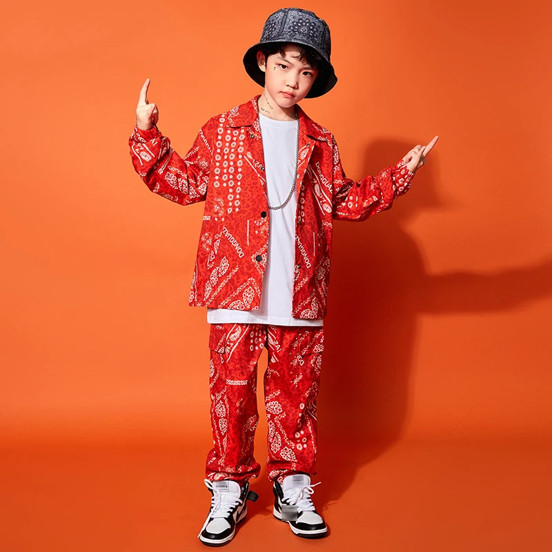 New Kids Hip Hop Clothes Fashion Printed Sweatshirt Tops