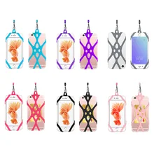 Телефон шейный ремешок телефон ремешок-держатель Чехол супер-захват универсальный силиконовый ожерелье слинг для смарт мобильного телефона ремешок