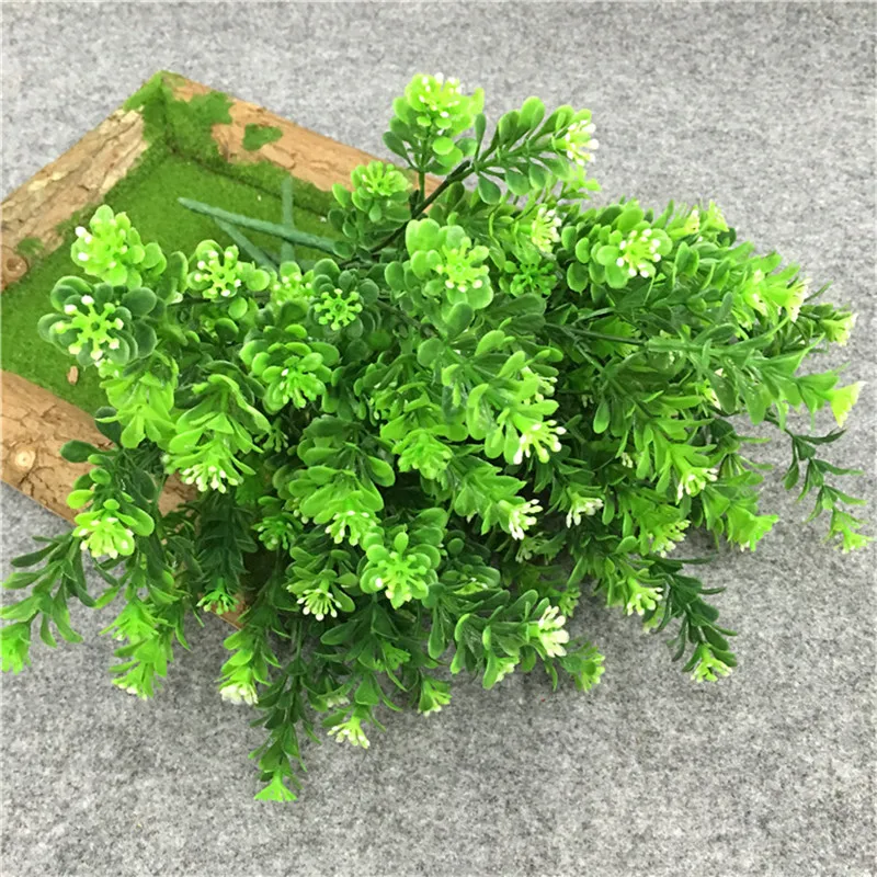 

1Pcs Plastic Waterweed Eucalyptus Fake Plant Dotted Flower Arrangement Fence Artificial Flower Decoration QW11