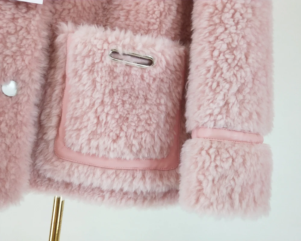 Manteau femme hiver, новинка, парка, натуральный мех, зимнее пальто для женщин, Натуральная шерсть, пальто с отложным воротником, Имитация замши, linner