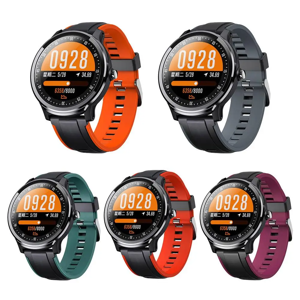

Smart Bracelet Full Touch Full Round Screen Heart Rate Blood Pressure Multi-motion IP68 Call Reminder Sports Smart Wristband