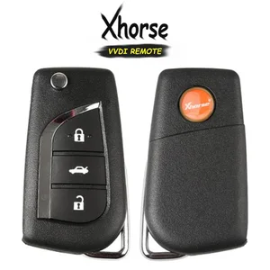 Image 1 - KEYECU (versión en inglés) Xhorse para Toyota Style X008 Series, 3 botones, cable Universal, llave remota para herramienta de llave VVDI